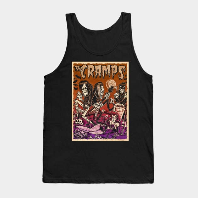 Punk Rock Psychosis The Cramps Voodoo Rhythms Shirt Tank Top by JocelynnBaxter